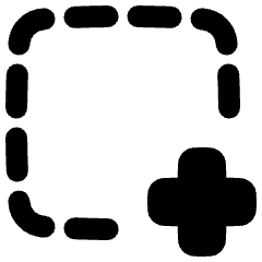 Selection Tool Select Items Icon from Plump Solid Set