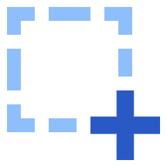 Selection Tool Select Items Icon from Sharp Flat Set