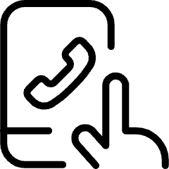 Contact Us Call Smartphone Icon from Ultimate Light Set