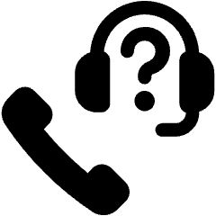 Contact Us Customer Support Phone Icon from Ultimate Bold Set