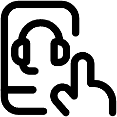 Contact Us Customer Support Smartphone Icon from Ultimate Regular Set