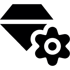 Customer Relationship Management Asset Diamond Icon from Ultimate Bold Set