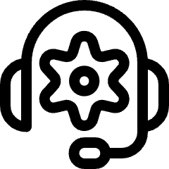 Customer Relationship Management Call Center Support Icon from Ultimate Regular Set