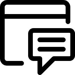 Customer Relationship Management Chatbox Icon from Ultimate Regular Set