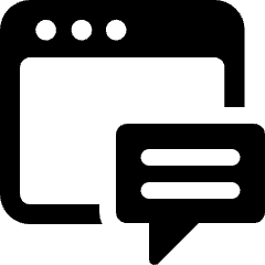 Customer Relationship Management Chatbox Icon from Ultimate Bold Set