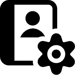 Customer Relationship Management Contact Management Phone Book Icon from Ultimate Bold Set