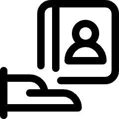 Customer Relationship Management Contact Management Share Icon from Ultimate Regular Set