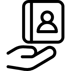 Customer Relationship Management Contact Management Share Icon from Ultimate Light Set