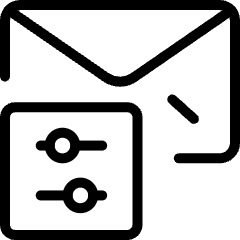 Customer Relationship Management Email Respond Control Icon from Ultimate Light Set