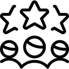 Customer Relationship Management Lead Score Star Icon from Ultimate Light Set