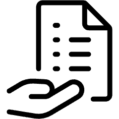 Customer Relationship Management List Document Share Icon from Ultimate Light Set