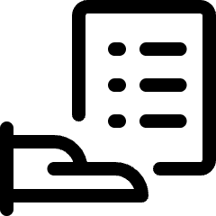 Customer Relationship Management List Document Share Icon from Ultimate Regular Set