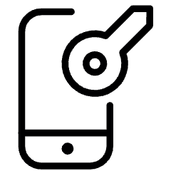 Customer Relationship Management Mobile Access Icon from Ultimate Light Set