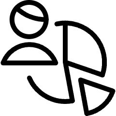 Customer Relationship Management Segmentation Pie Chart Icon from Ultimate Light Set
