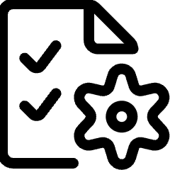 Customer Relationship Management Survey Document Icon from Ultimate Regular Set