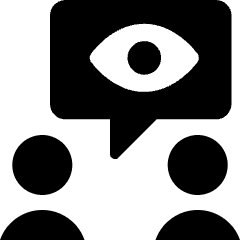 Customer Relationship Management Tracking Conversation Icon from Ultimate Bold Set