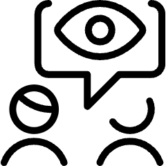 Customer Relationship Management Tracking Conversation Icon from Ultimate Light Set