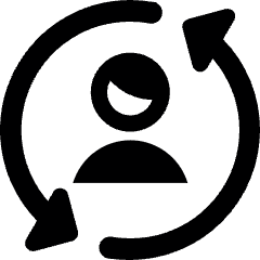 Customer Retention Cycle Icon from Ultimate Bold Set