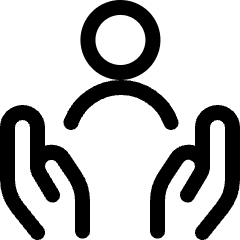 Customer Retention Hands Icon from Ultimate Regular Set