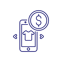 Customize Shirt Phone Illustration from UX Line Set