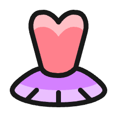 Dancing Ballet Dress Icon from Ultimate Colors Set