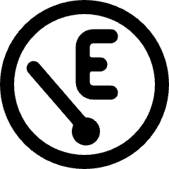 Car Dashboard E Alternate Icon from Ultimate Bold Set