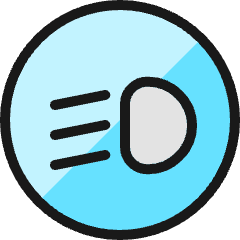 Car Dashboard Long Lights Icon from Ultimate Colors Set