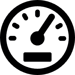 Car Dashboard Speed Alternate Icon from Ultimate Bold Set