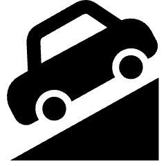 Car Descending Control Icon from Ultimate Bold Set