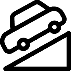 Car Descending Control Icon from Ultimate Regular Set