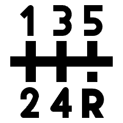 Dashboard Gear Indicator Manual Icon from Nova Solid Set