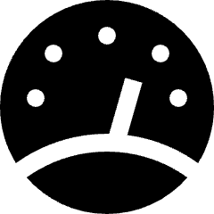 Dashboard Speed Guage Icon from Nova Solid Set