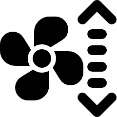 Fan Adjustment Knob Icon from Ultimate Bold Set