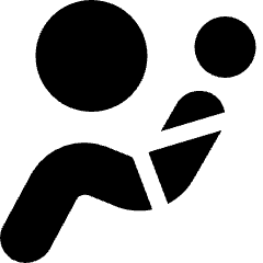 Front Airbag Icon from Ultimate Bold Set