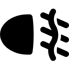 Rear Fog Lamp Icon from Ultimate Bold Set