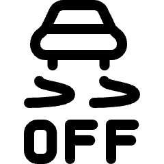 Traction Control Off Icon from Ultimate Regular Set