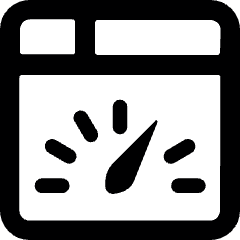 Browser Gauge 1 Icon from Ultimate Bold Set