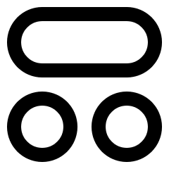 Dashboard Circle Horizontal Pill 1 Icon from Sharp Line Set