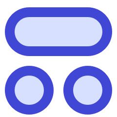 Dashboard Circle Horizontal Pill 1 Icon from Sharp Duo Set