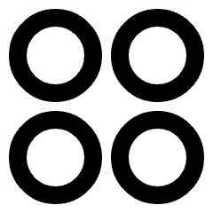 Dashboard Circle Icon from Sharp Line Set