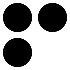 Dashboard Circle Three Icon from Sharp Solid Set