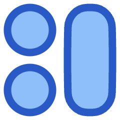 Dashboard Circle Vertical Pill 1 Icon from Plump Duo Set