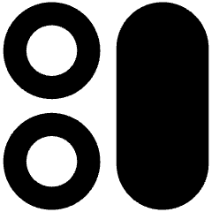 Dashboard Circle Vertical Pill 1 Icon from Sharp Remix Set