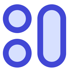 Dashboard Circle Vertical Pill 1 Icon from Sharp Duo Set