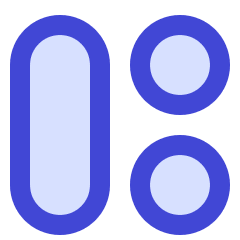 Dashboard Circle Vertical Pill 2 Icon from Sharp Duo Set