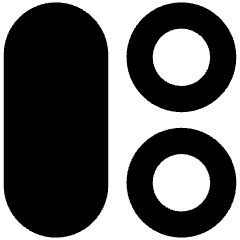 Dashboard Circle Vertical Pill 2 Icon from Sharp Remix Set