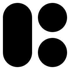 Dashboard Circle Vertical Pill 2 Icon from Sharp Solid Set