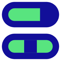 Dashboard Horizontal Pills 3 Icon from Sharp Pop Set