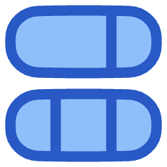 Dashboard Horizontal Pills 3 Icon from Plump Duo Set