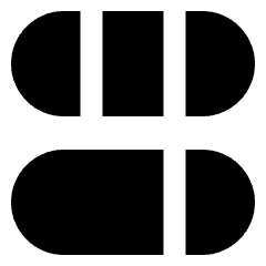 Dashboard Horizontal Pills 4 Icon from Sharp Solid Set